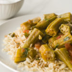 Okra Stew with Cilantro