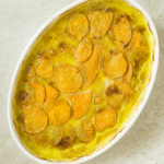 Scalloped Sweet Potatoes with Turmeric